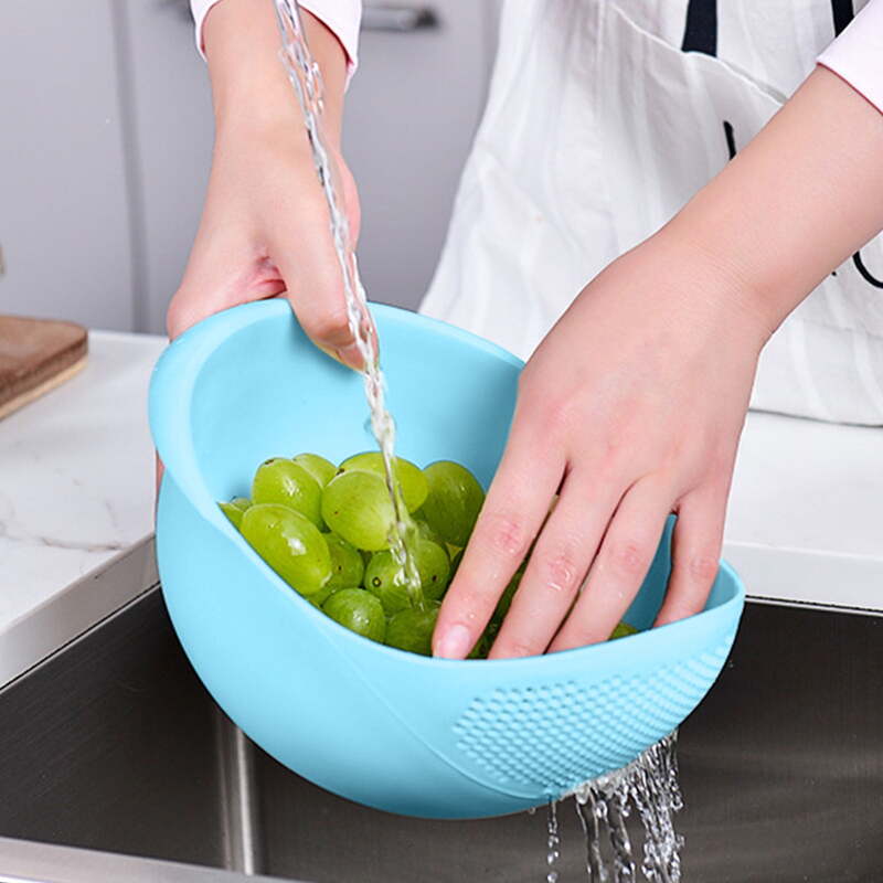 Multi-Functional Draining Basket | Kitchen Sink Strainer Bowl | Fruit Rinser & Vegetable Washing Container