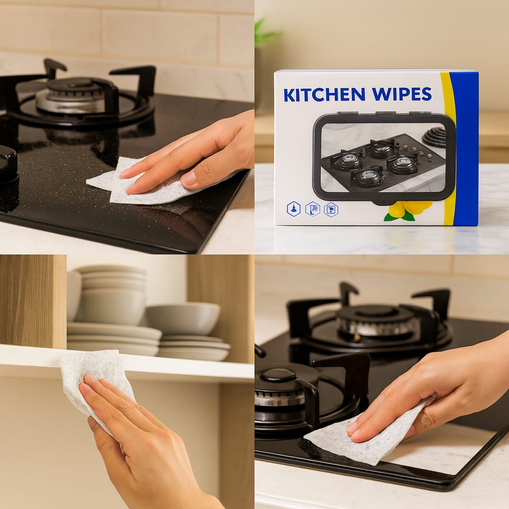 Kitchen Wipes, 40 wipes in a packet