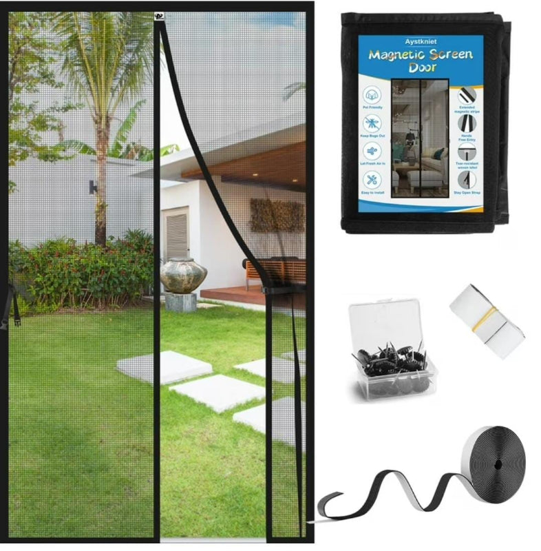 Magic Mesh Magnetic Screen Door Size 20*80 inch 2 pieces
