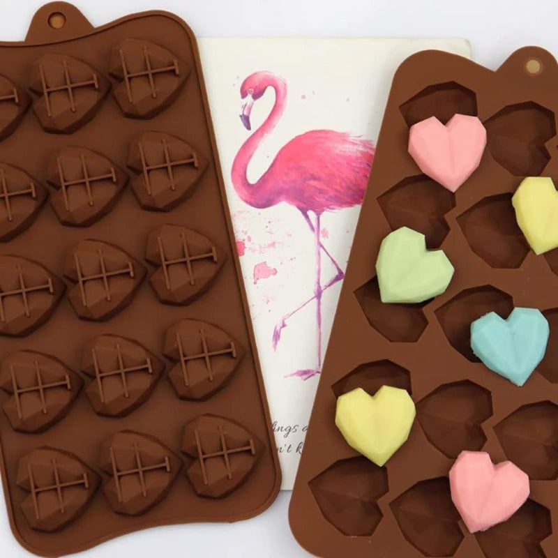 Cavity Heart Silicone Chocolate Mold DIY Cake Molds Random Design