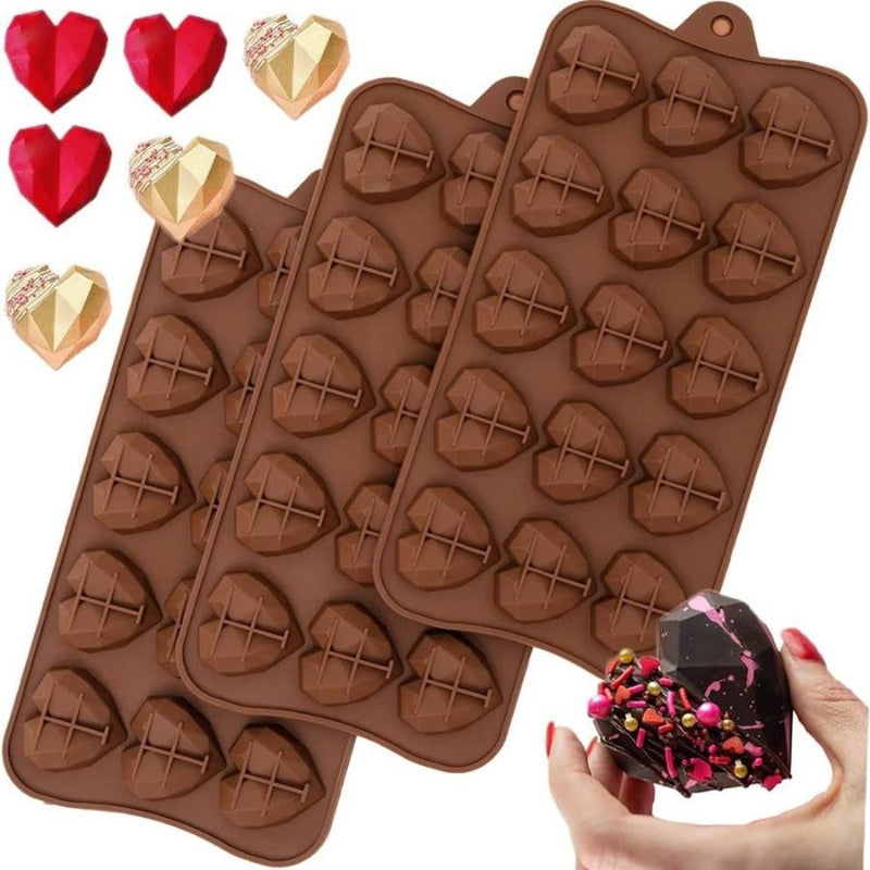 Cavity Heart Silicone Chocolate Mold DIY Cake Molds Random Design