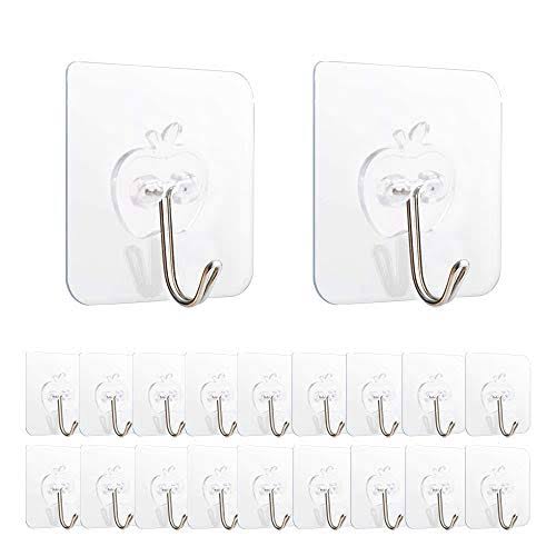 PACK OF 10 ADHESIVE SINGLE HOOK  Pack of 10