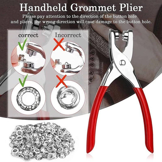 Metal Snaps Buttons Pliers Set Snap Fasteners Ki Tool   (with 50 Buttons)