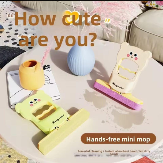 Portable Hand Free Mini Mop (Random color)