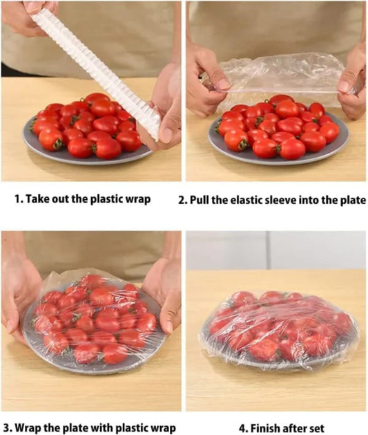 Disposable Food Cover Plastic Shopper Bags (100 Shopper in 1 Bag)