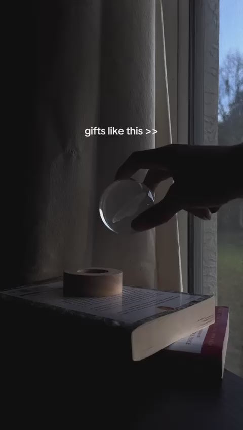 3D Ball Crystal Glass LED Table Lamp